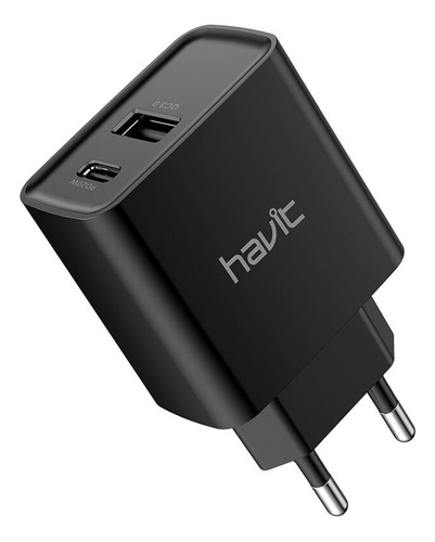 Cargador De Pared Havit Puerto Usb + Usb C Modelo Uc111 20 W