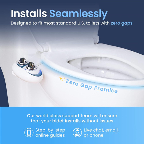 Asiento Bidet Luxe Neo 180, Dobla Boquilla, Autolimpieza, Bl