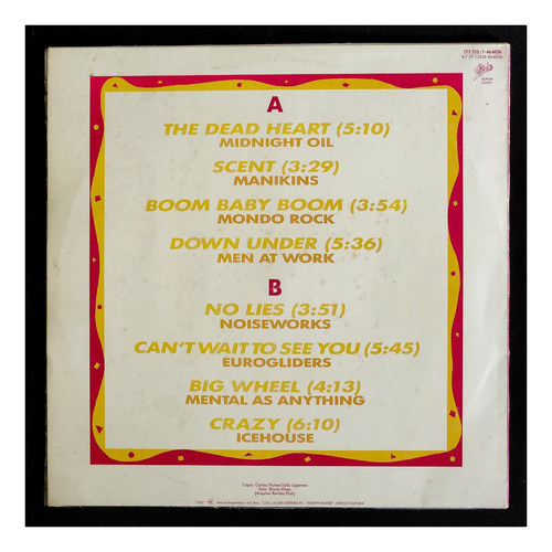 Disco De Vinil (lp) Diversos - Australian New Rock (Usado)