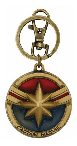 Llavero Metalico Capitan Marvel Logo