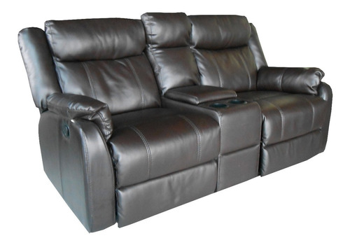 Sillon Sofa Reclinable Wen 2c C/consola Pu - Dormire