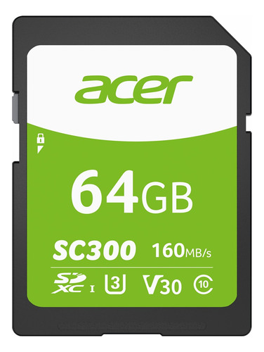 Tarjeta De Memoria Sd Acer 64 Gb Sc300 Sdxc V30