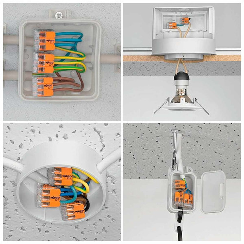 Kit Com 4 Unidades Conectores Para Chuveiro 221-613 Wago