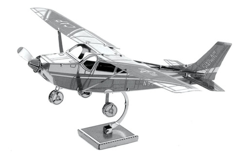 Modelo Metal Avião Cessna 172 - Kit 3d