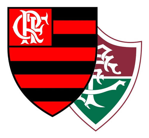 Adesivos Do Flamengo E Do Fluminense Com Brilho - Grandes