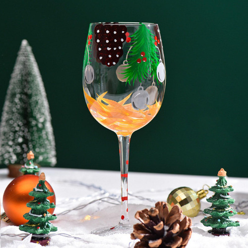 Navideña, Copa Para Beber Vino, Copa Para Vino Estilo D
