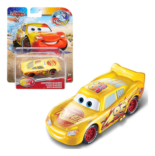 Vehiculo El Rayo Mcqueen 2 En 1 - Cars Color Changers