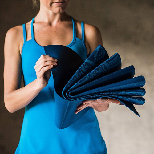 Tapete Para Yoga Plegable Azul 2 Mm Foldable Mat Gaiam