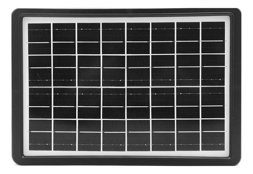 Painel Solar 15w Carregamento Rápido Saídas 16v, 9v E 6v Cor Preto