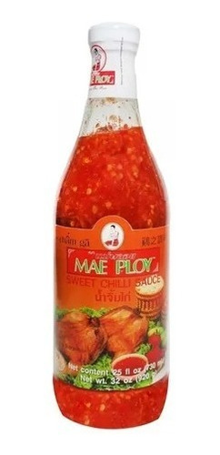 Imagen 1 de 2 de Salsa Dulce Pimientos Rojos Mae Ploy 920g Aderezo Sweet