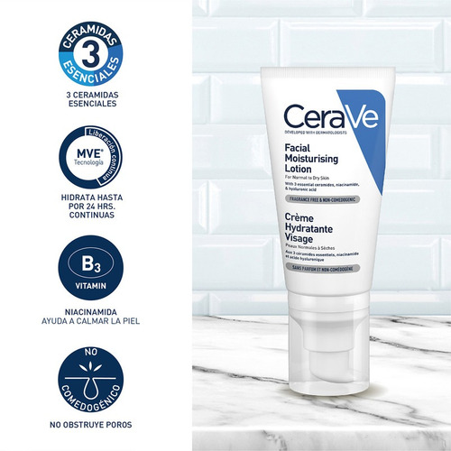 Imagen 5 de 6 de Loción Hidratante Pm Cerave 52 Ml Para Todo Tipo De Piel