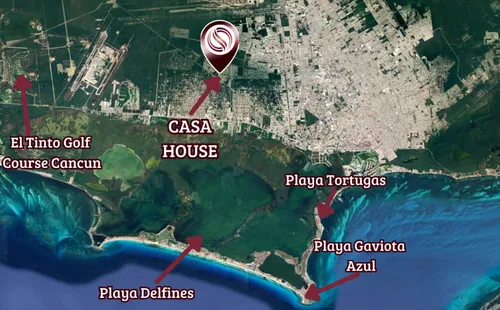 Casa Con Jardín Y Alberca Privada, Huayacan, Cancun.