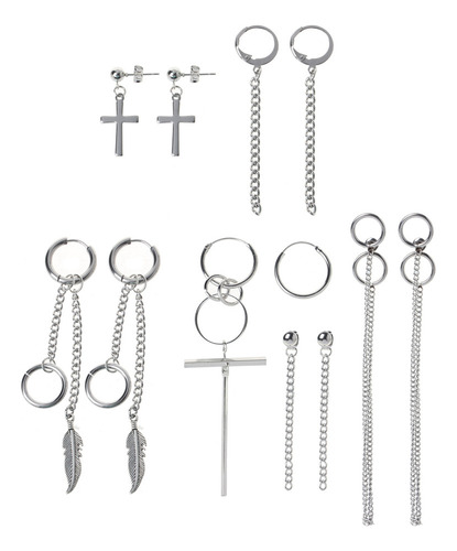 (4 #mold) Joias Kpop Hip Hop Punk Para Tit Steel Tassel