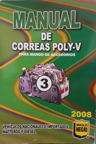 Libro Manual De Correas Poly V 3 Manuales Negri