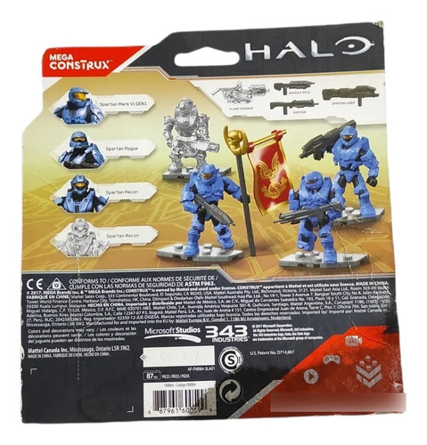 Halo Mega Construx Spartan Base Crashers Pack Bandera (Usado)