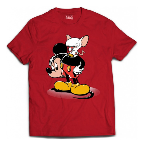 Camiseta Pink E Cerebro - The Brain Mouse