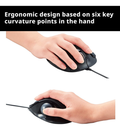 Mouse Elecom, 6 Botones/para Juegos/negro