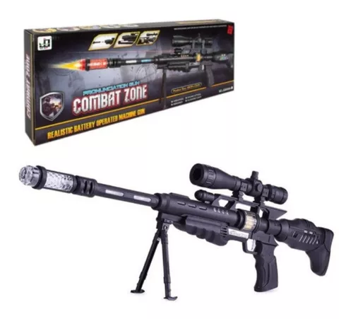 Mais de frete grátis venda quente Barrett Sniper Rifle com mira Nerf arma  brinquedos de som IR para não atirar a bala - AliExpress