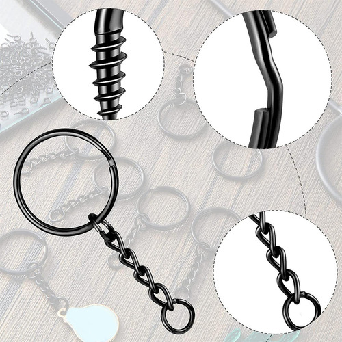 2025 Kit De Anillos De Llavero De 360 Uds, Ganchos De
