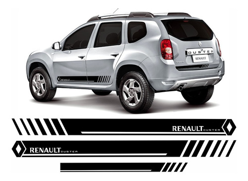 Kit Adesivo Renault Duster Emblemas Laterais E Traseira 05