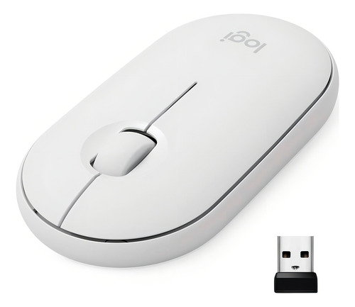 Logitech M350s Mouse Inalambrico Bluetooth Pebble 2 Blanco