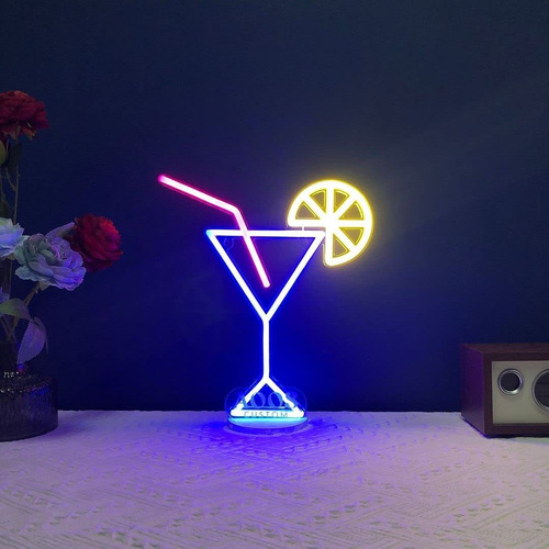 Aoo Custom Lampara Escritorio Mesa Luz Nocturna Niño Neon