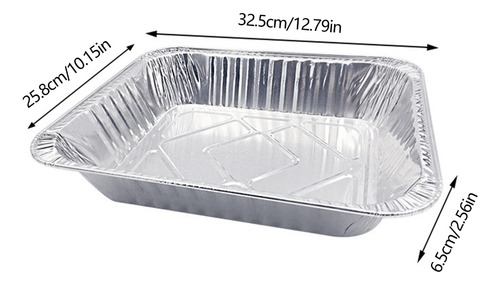 Bandeja De Papel De Aluminio Desechable Para Llevar De 10 Un