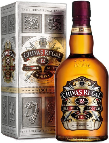 Whisky Chivas Regal 12 Años 750ml Con Estuche