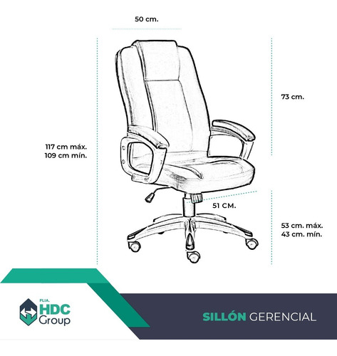 Imagen 4 de 8 de Sillon Ejecutivo Blanco Respaldo Alto, Silla Oficina Pc