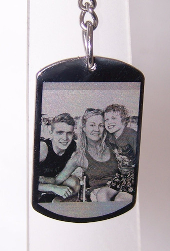 Foto Llavero Acero Personalizado Identidad 25x40mm