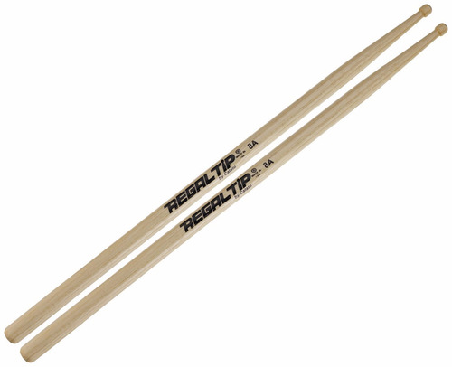 Palillos Regal Tip 208r 8a Hickory Punta De Madera Nuevos