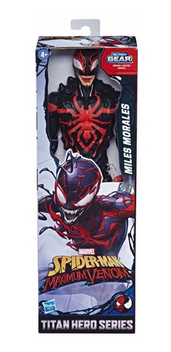 Boneco Spider Man Maximum Venom Miles Morales 30 Cm Hasbro