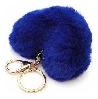 Llavero Pompones Corazon Accesorio Cartera
