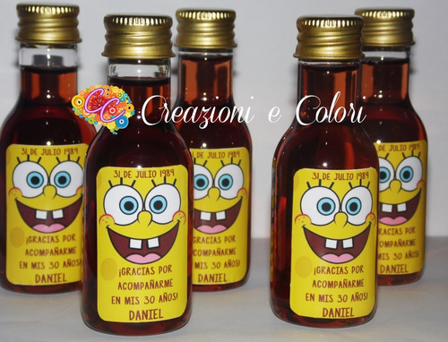 Souvenirs Para Adultos Botellitas De Vino Personalizadas