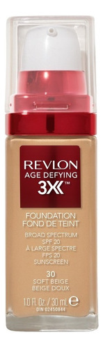 Base de maquillaje Revlon Age Defying Age Defying 3X FPS 20 Base De Maquillaje Revlon Age Defying 3x 30 Ml Tono 40 medium beige tono 330 natural tan