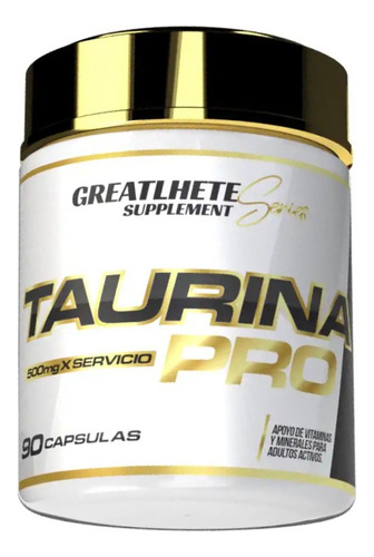 Taurina Pro 90 Capsulas 500 Mg Greatlhete Dietafitness