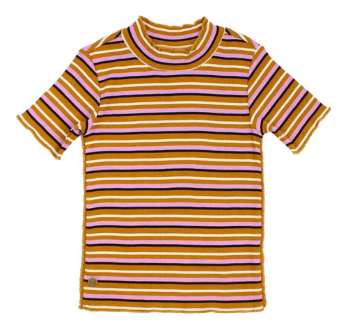 Playera Urbana A Rayas Para Niña 8-10-12 Años