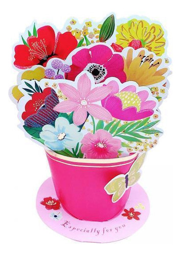 2025 4 Tarjeta Bouquet, Del Día De La Madre, Decoración A