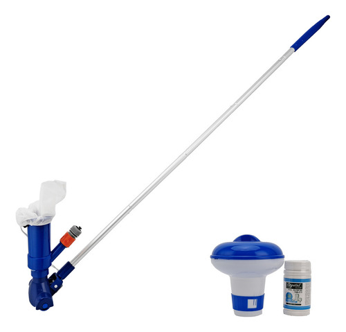 Kit Limpieza Piscina Aspiradora Cabezal Con Cepillos Barra E