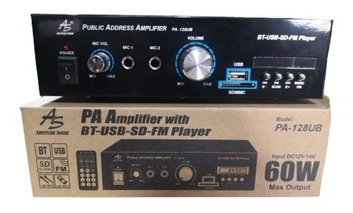 Amplificador De Perifoneo American Sound Pa128u