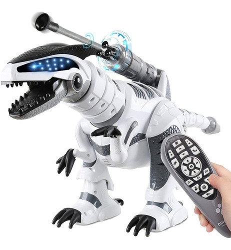 Fistone Rc Robot Dinosaurio Inteligente Interactivo Juguete Color Blanco