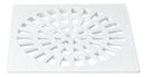 Grelha Plástico 100mm Branco Quadrada Amanco