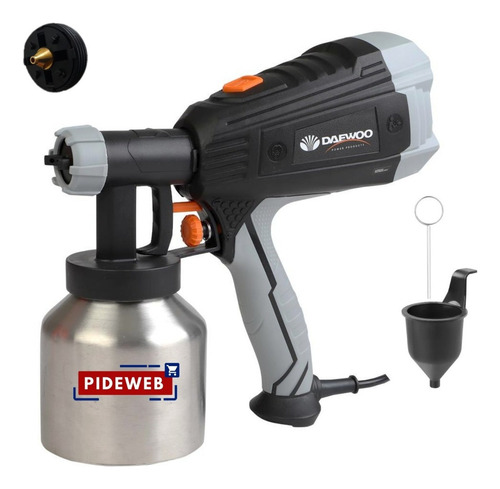 Equipo Pistola Pintar Daewoo 500w Pico Bronce Tasa Metalica