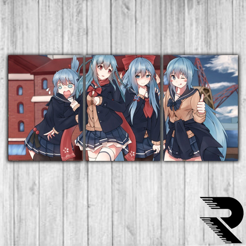 Cuadro De Warship Girls | 4 | Triptico