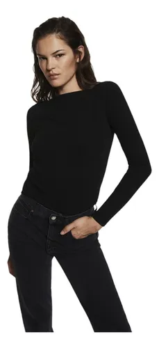 Mango camiseta negra mujer hotsell