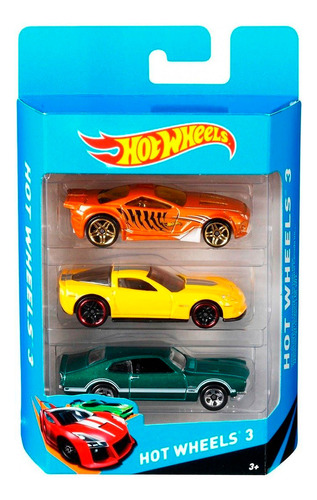 Set X3 Autos Hot Wheels Autitos Originales Surtidos - El Rey