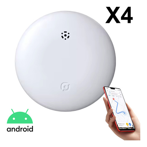 Pack Localizador Rastreador Gps Tag Guardian Android Google Blanco X4
