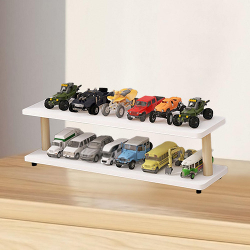 1/64 Estacionamento Cena Vitrine Diecast Carro 2 Camadas