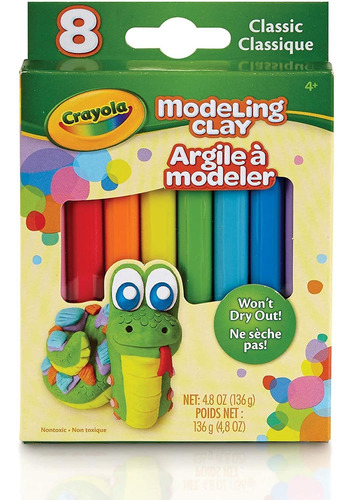 Crayola Arcilla Para Modelar (8 Unidades Por Paquete) 0.6 o