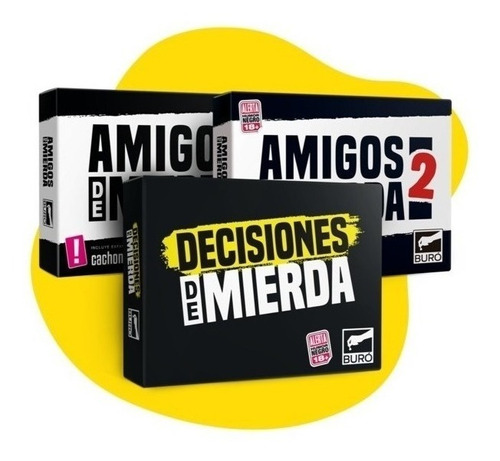 Trio Mierda Combo 3 Juegos Ideal Previas Original Buro